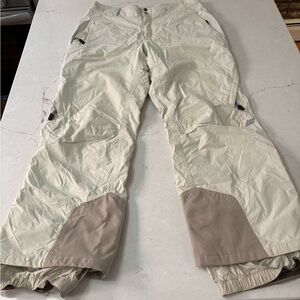 Eastern Mountain Sports System Three 5K Ski Snow Pants Women’s Large White Tan
